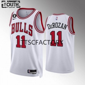 Chicago Bulls Trikot DeMar DeRozan 11 Nike 2022-23 Association Edition Weiß Swingman - Kinder